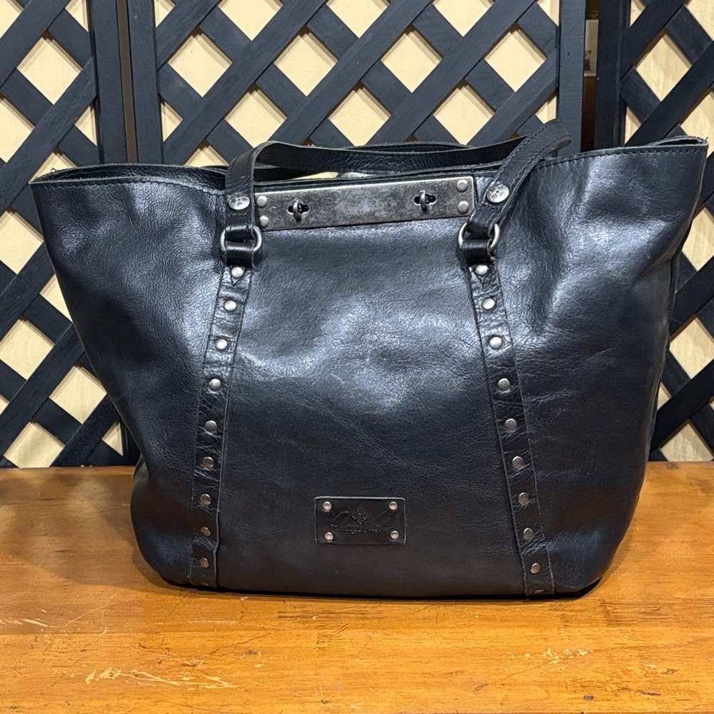 Patricia Nash Midnight Leather Tote